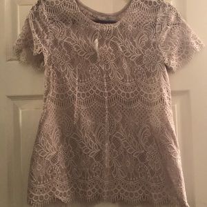 Purple lace blouse